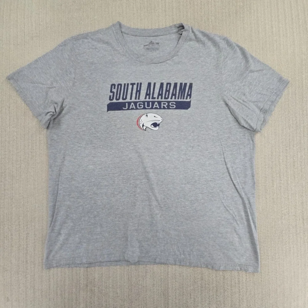 Adidas South Alabama Jaguars Shirt Men XL Gray Football Basketball Amplifier Tee